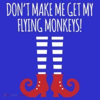 Don't Make Me Get My Flying Monkeys Halloween Costume Gift Sweatshirt thumb 3