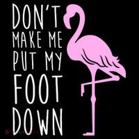 Don't Make Me Put My Foot Down Flamingo Women's Hoodie thumb 2
