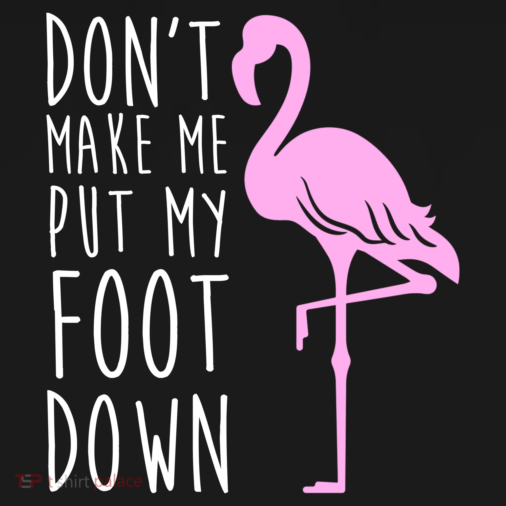 Don't Make Me Put My Foot Down Flamingo Visor