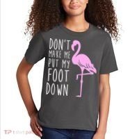Don't Make Me Put My Foot Down Flamingo Kids T-Shirt thumb 2