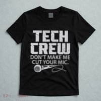 DonT Make Me Cut Your Mic Theater Tech Crew Novelty T-Shirt thumb 5