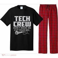 DonT Make Me Cut Your Mic Theater Tech Crew Novelty Pajama Set thumb 0