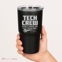 DonT Make Me Cut Your Mic Theater Tech Crew Novelty Tumbler thumb 2