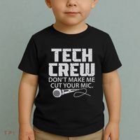 DonT Make Me Cut Your Mic Theater Tech Crew Novelty Toddler T-Shirt thumb 2