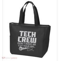 DonT Make Me Cut Your Mic Theater Tech Crew Novelty Tote Bag thumb 3