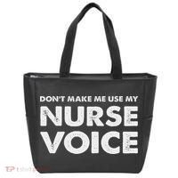 Dont Make Me Use My Nurse Voice , Funny Nurse Gifts Tote Bag thumb 0