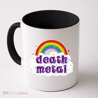 Death Metal Music Heavy Unicorn Rainbow Funny Coffee Mug thumb 0