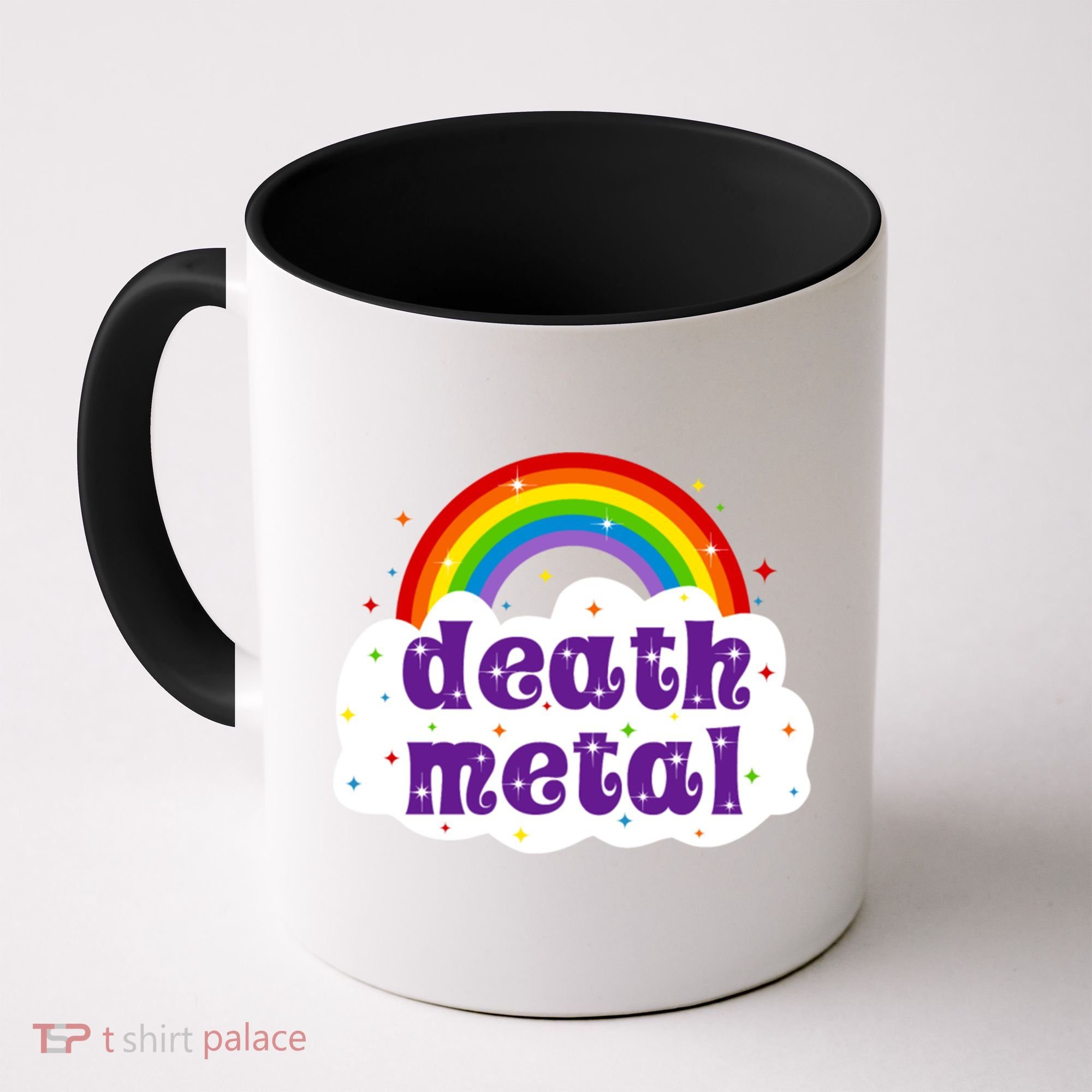 Death Metal Music Heavy Unicorn Rainbow Funny Coffee Mug