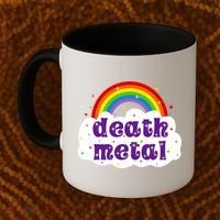 Death Metal Music Heavy Unicorn Rainbow Funny Coffee Mug thumb 2