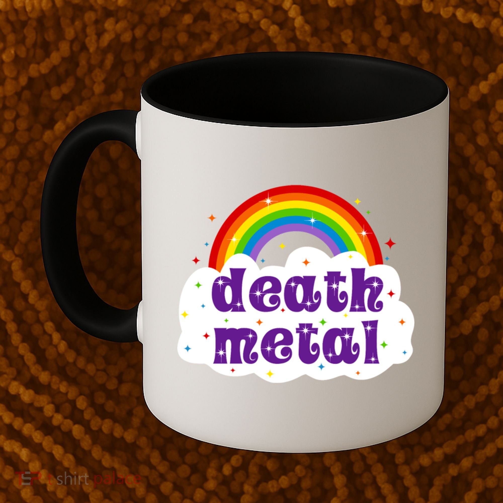Death Metal Music Heavy Unicorn Rainbow Funny Coffee Mug