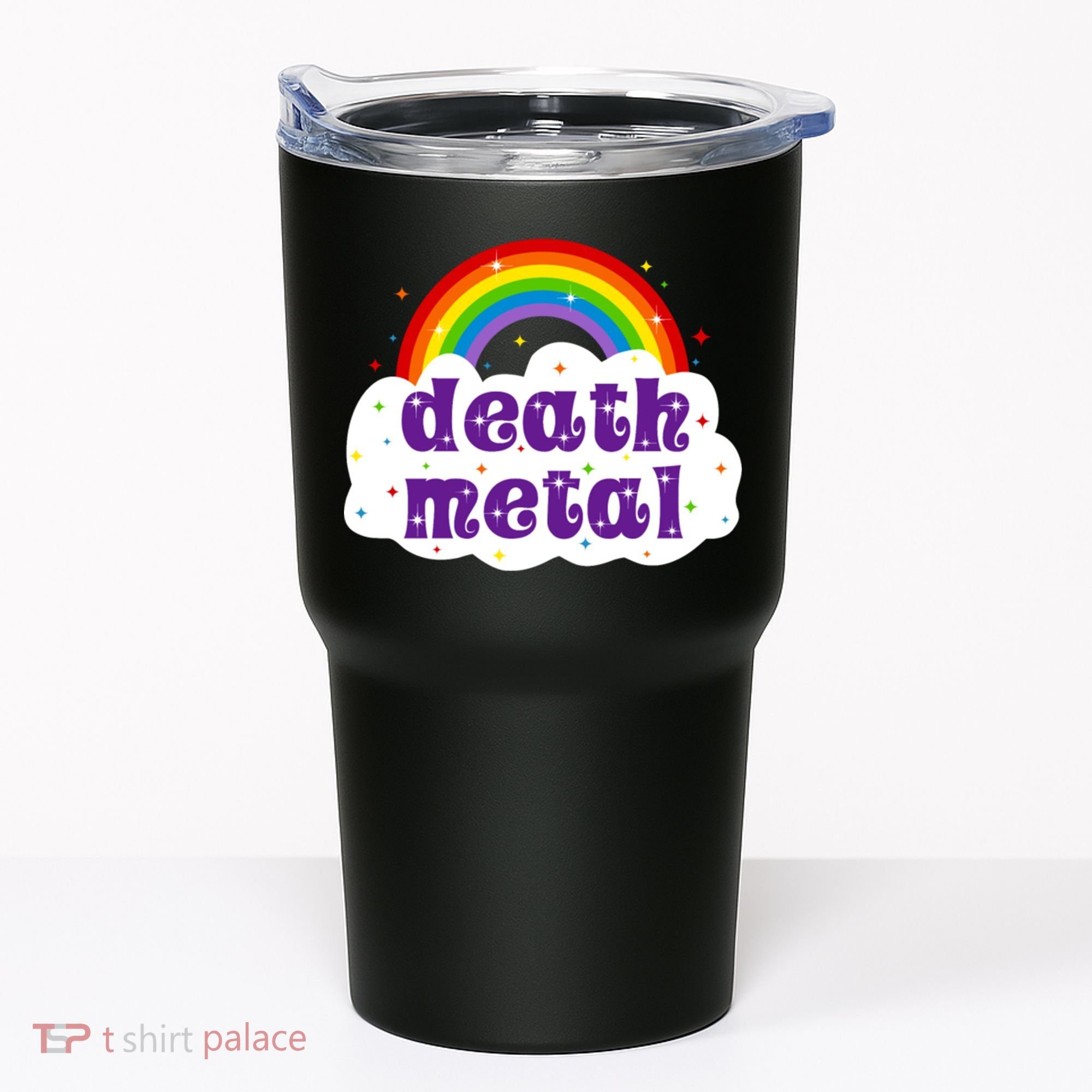 Death Metal Music Heavy Unicorn Rainbow Funny Tumbler