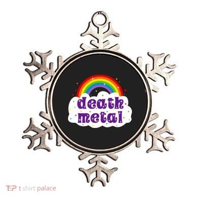 Death Metal Music Heavy Unicorn Rainbow Funny Ornament