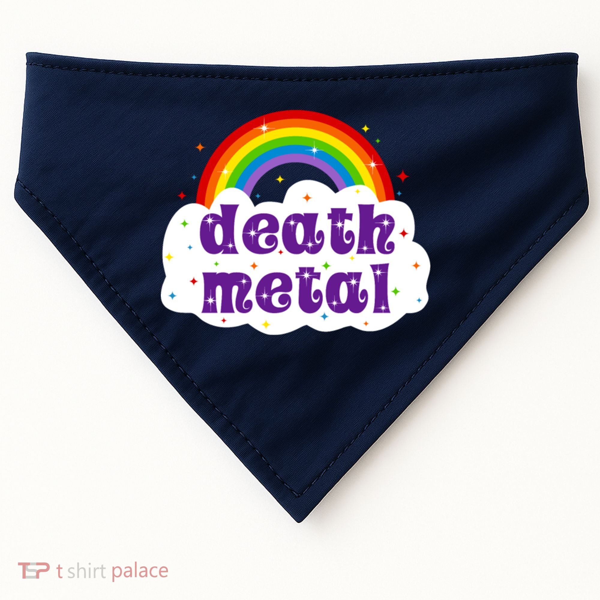 Death Metal Music Heavy Unicorn Rainbow Funny USA-Made Doggie Bandana