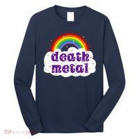 Death Metal Music Heavy Unicorn Rainbow Funny Long Sleeve Shirt thumb 0
