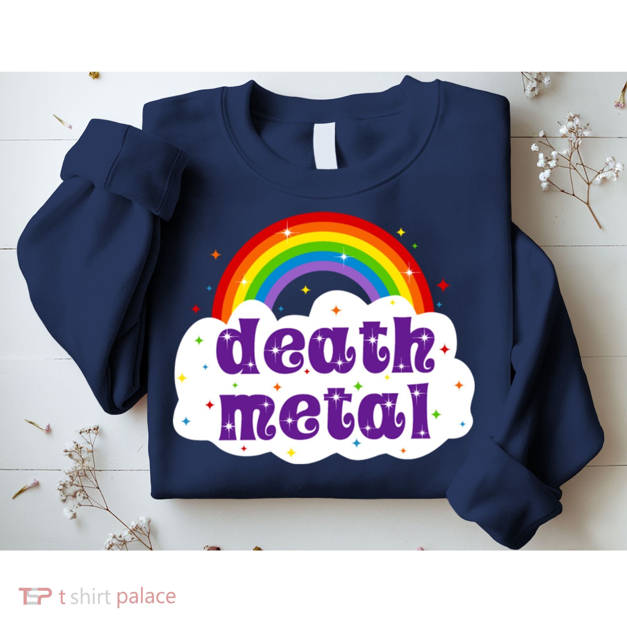 Death Metal Music Heavy Unicorn Rainbow Funny Sweatshirt