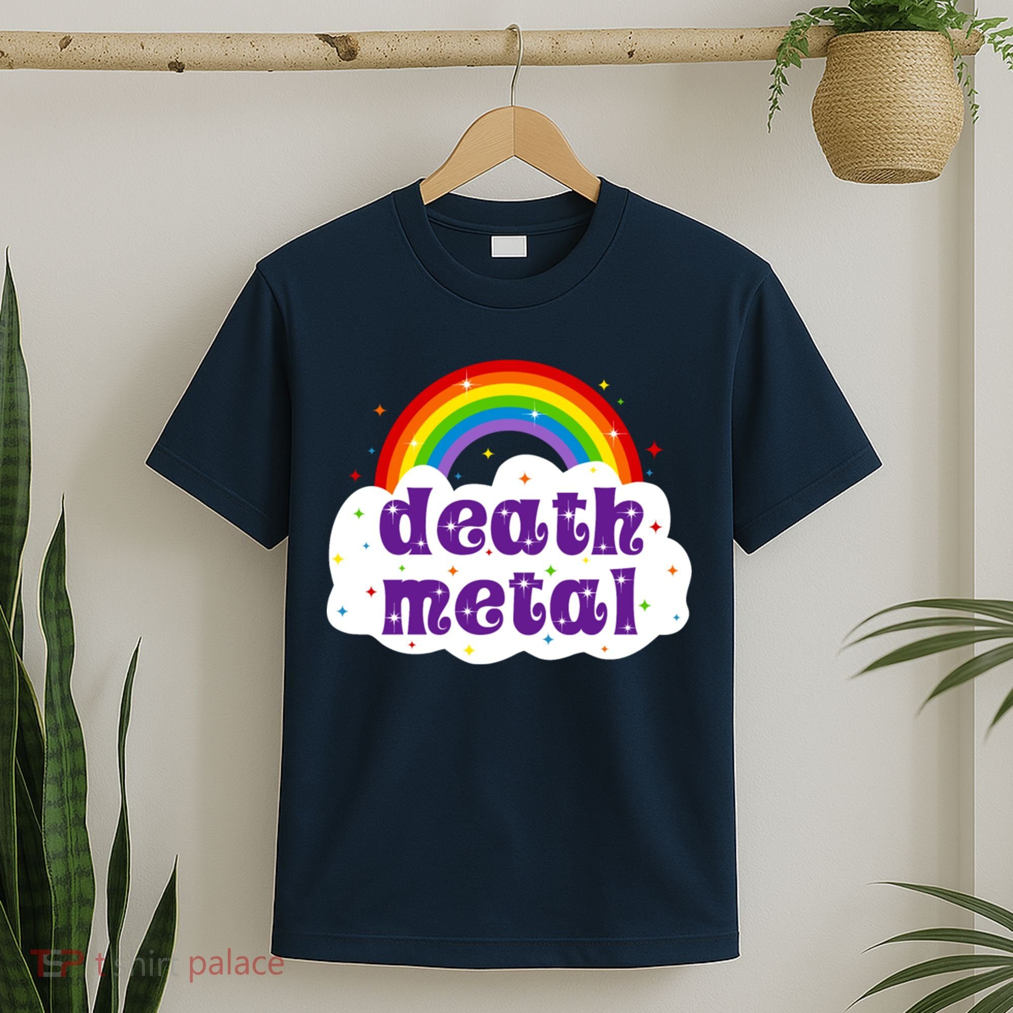 Death Metal Music Heavy Unicorn Rainbow Funny T-Shirt