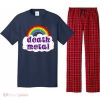 Death Metal Music Heavy Unicorn Rainbow Funny Pajama Set thumb 0