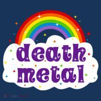Death Metal Music Heavy Unicorn Rainbow Funny Women's Hoodie thumb 2