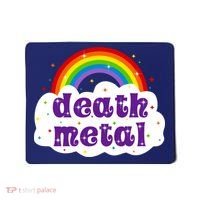 Death Metal Music Heavy Unicorn Rainbow Funny Mousepad thumb 0