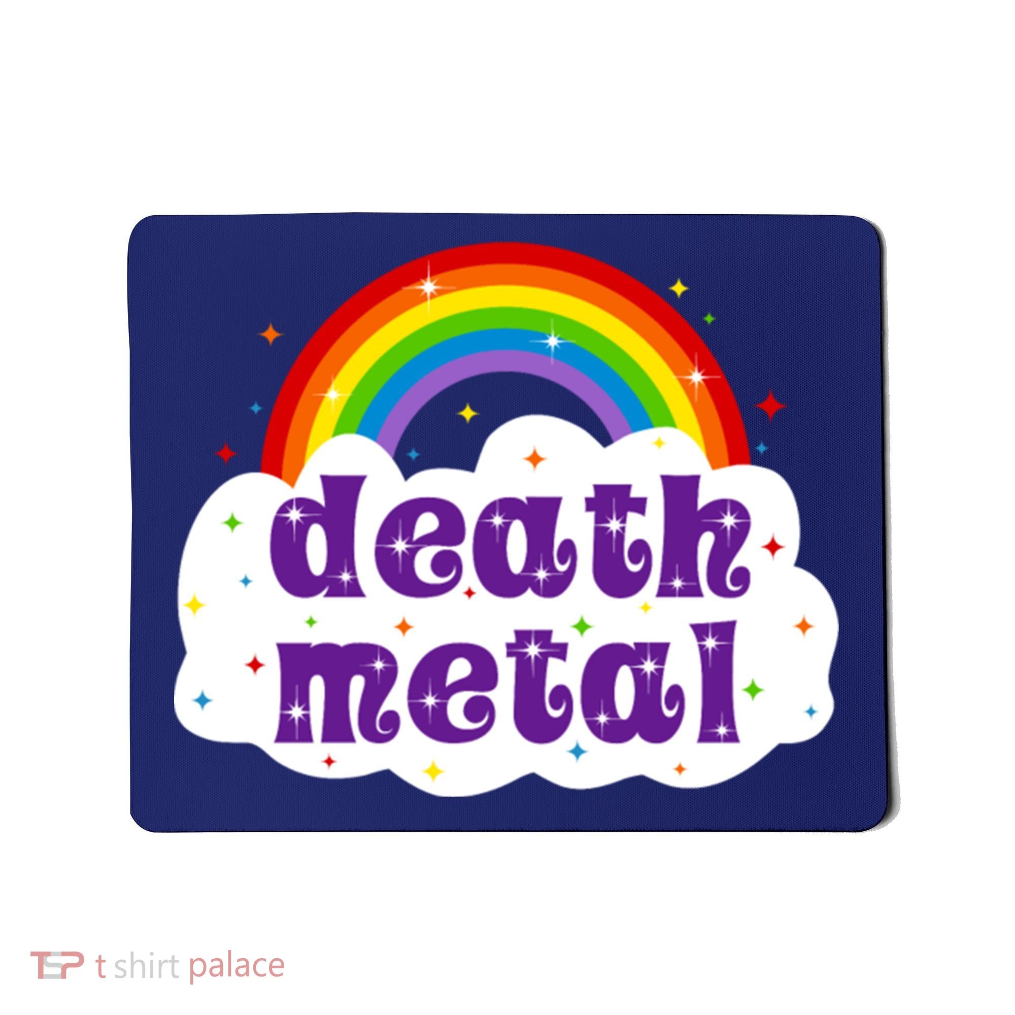 Death Metal Music Heavy Unicorn Rainbow Funny Mousepad