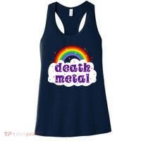 Death Metal Music Heavy Unicorn Rainbow Funny Women's Tank Top thumb 0