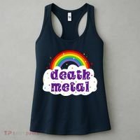 Death Metal Music Heavy Unicorn Rainbow Funny Women's Tank Top thumb 3