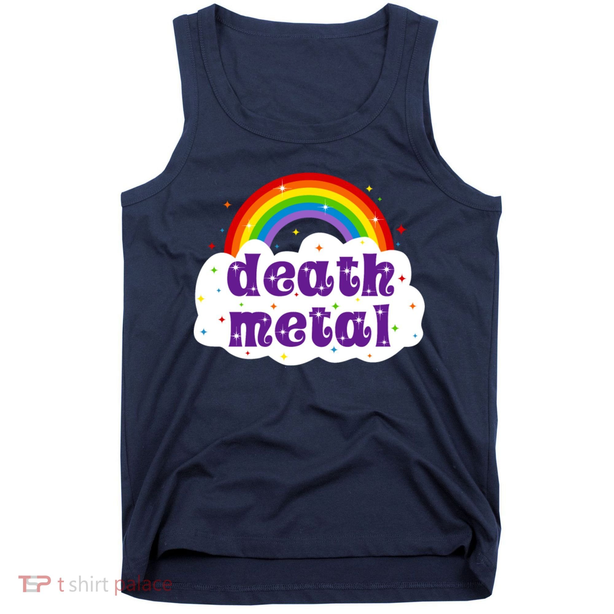 Death Metal Music Heavy Unicorn Rainbow Funny Tank Top
