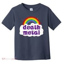 Death Metal Music Heavy Unicorn Rainbow Funny Toddler T-Shirt thumb 0