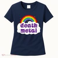 Death Metal Music Heavy Unicorn Rainbow Funny Women's T-Shirt thumb 0