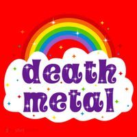 Death Metal Music Heavy Unicorn Rainbow Funny Santa Hat thumb 1