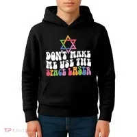 Don’T Make Me Use The Space Lasers Kids Hoodie thumb 4