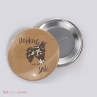 Donkeys Make Me Smile Cute Donkey Button thumb 0
