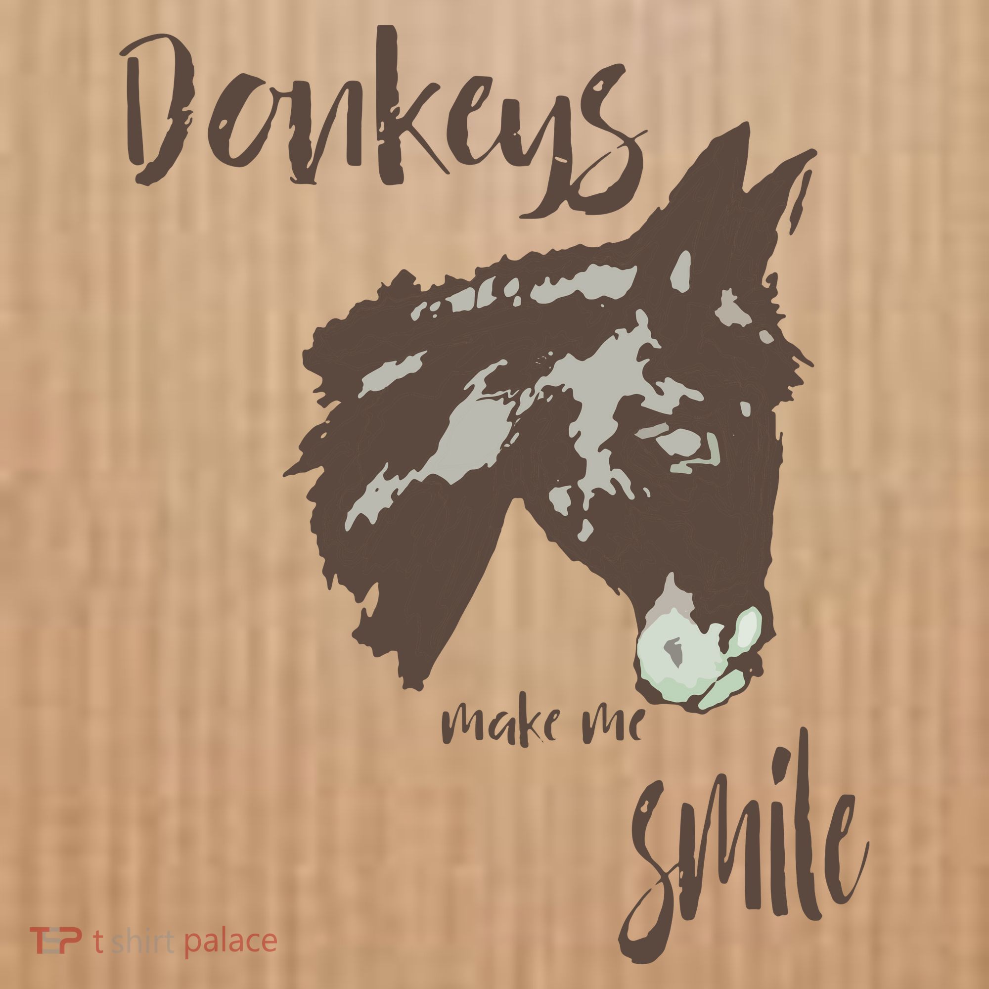 Donkeys Make Me Smile Cute Donkey Coaster