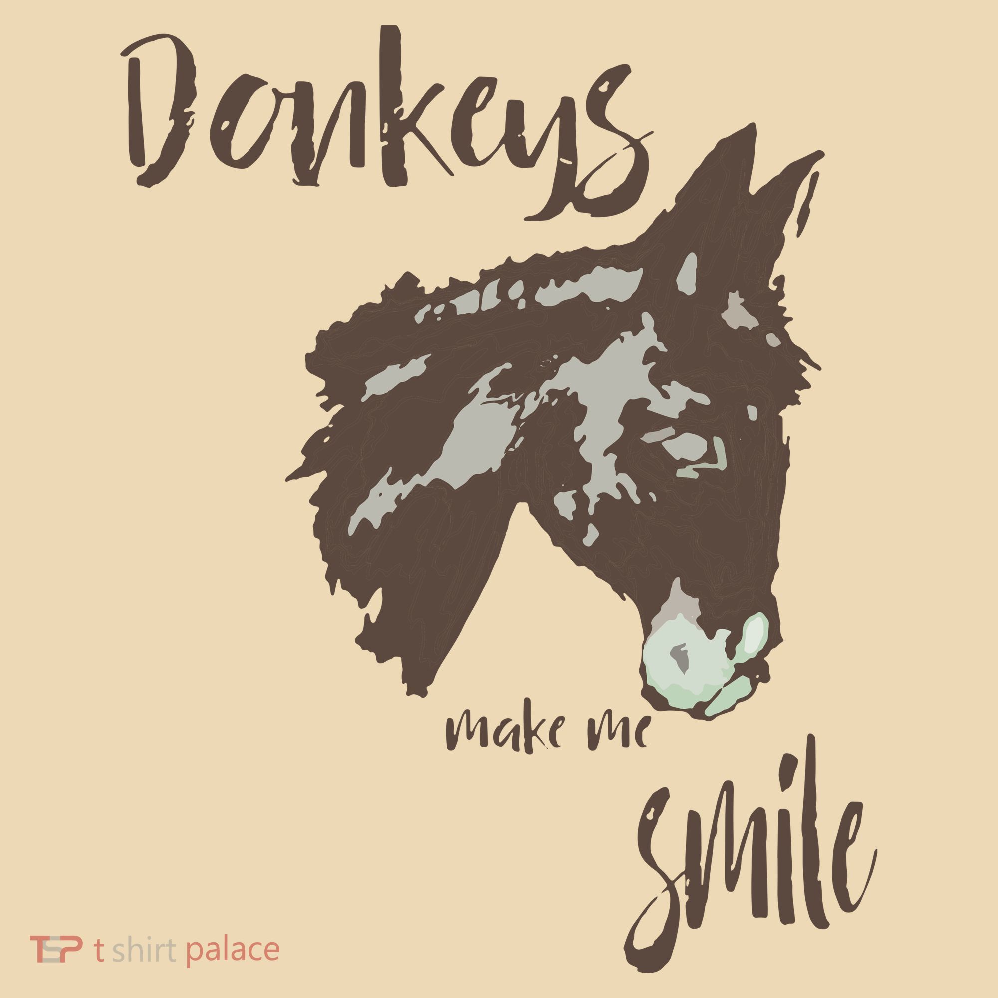 Donkeys Make Me Smile Cute Donkey Tote Bag