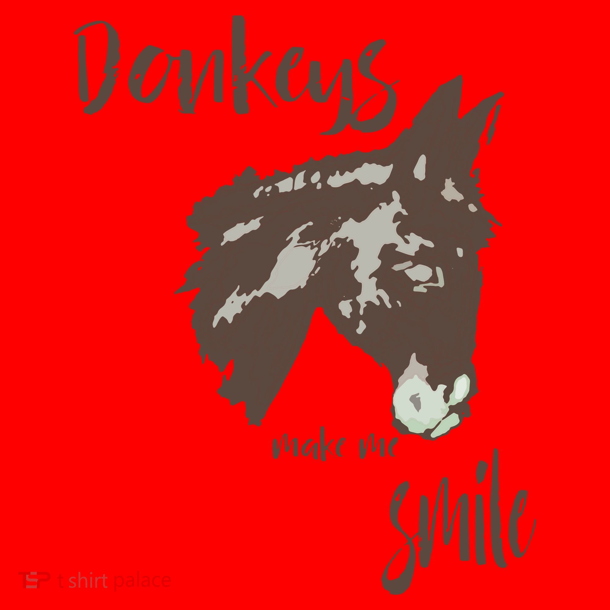 Donkeys Make Me Smile Cute Donkey Santa Hat