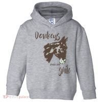 Donkeys Make Me Smile Cute Donkey Toddler Hoodie thumb 0
