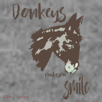 Donkeys Make Me Smile Cute Donkey Toddler Hoodie thumb 2