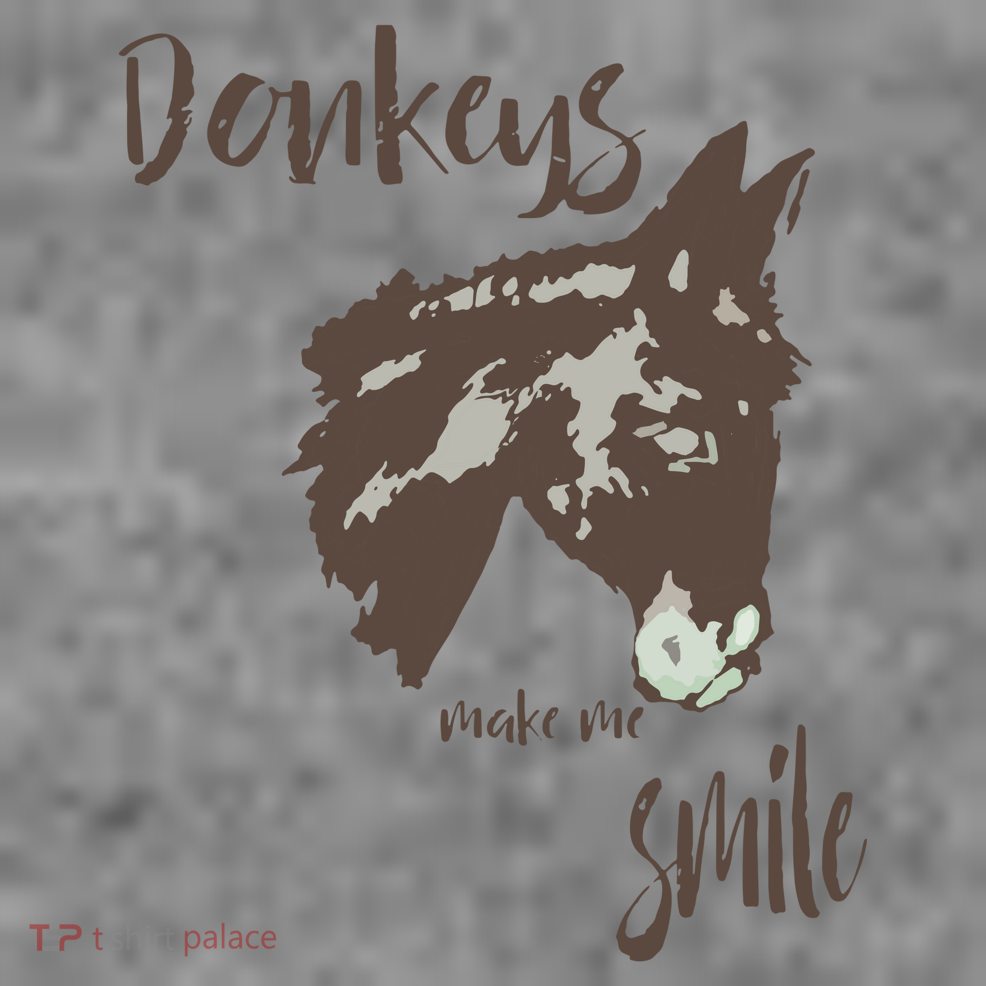 Donkeys Make Me Smile Cute Donkey Toddler Hoodie
