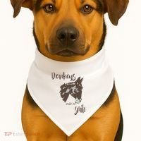 Donkeys Make Me Smile Cute Donkey USA-Made Doggie Bandana thumb 1