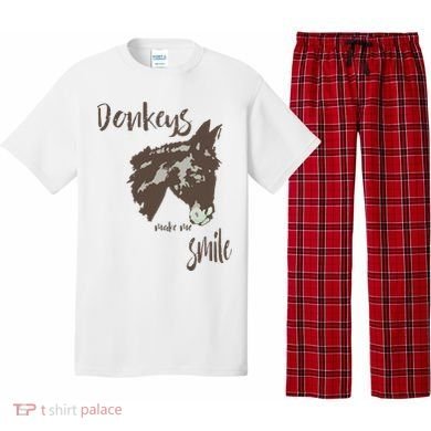 Donkeys Make Me Smile Cute Donkey Pajama Set