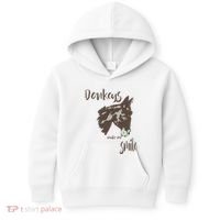 Donkeys Make Me Smile Cute Donkey Kids Hoodie thumb 0