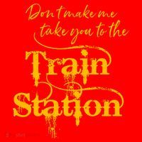 Don't Make Me Take You To The Train Station Yellow Stone National Park Santa Hat thumb 1