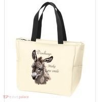 Donkeys Make Me Smile Cute Miniature DonkeyTail Lovers Tote Bag thumb 3