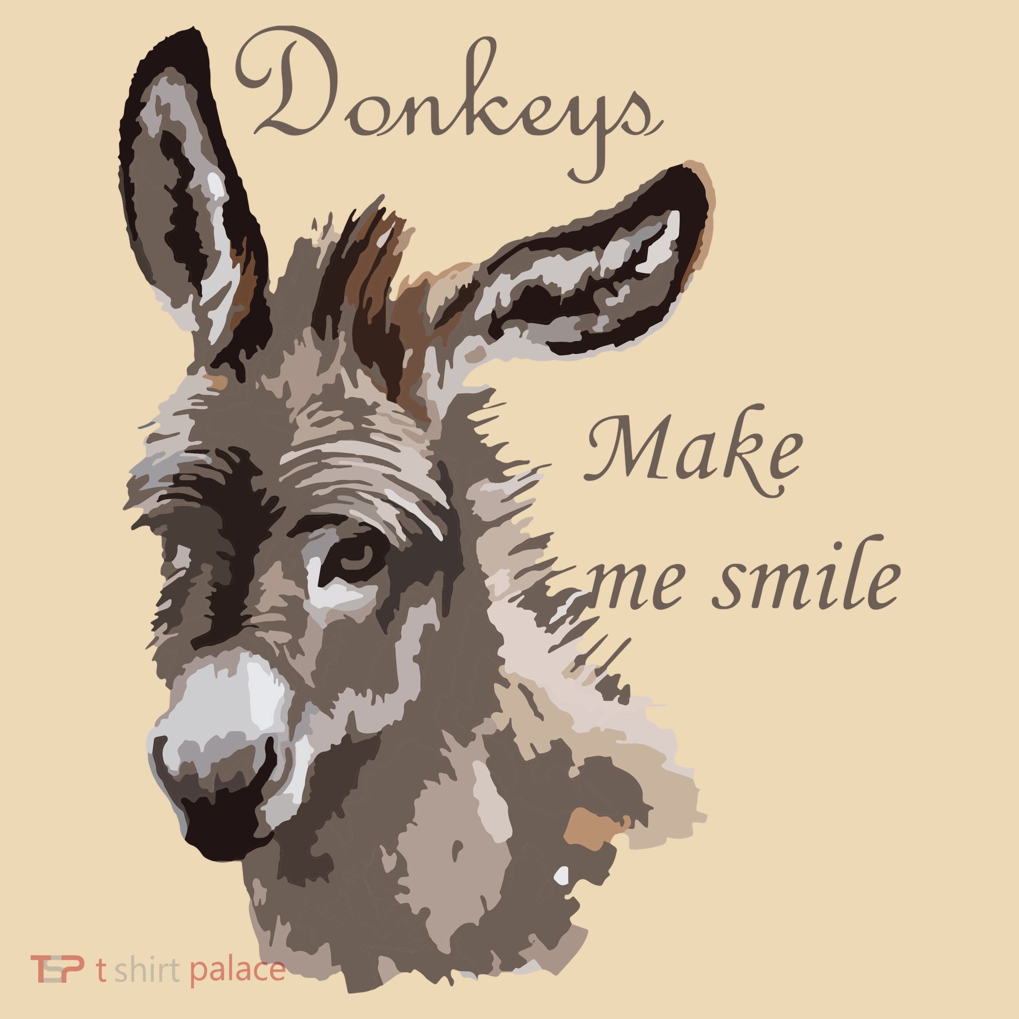 Donkeys Make Me Smile Cute Miniature DonkeyTail Lovers Tote Bag