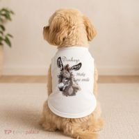 Donkeys Make Me Smile Cute Miniature DonkeyTail Lovers Doggie Tank thumb 2