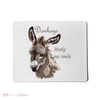 Donkeys Make Me Smile Cute Miniature DonkeyTail Lovers Mousepad thumb 0