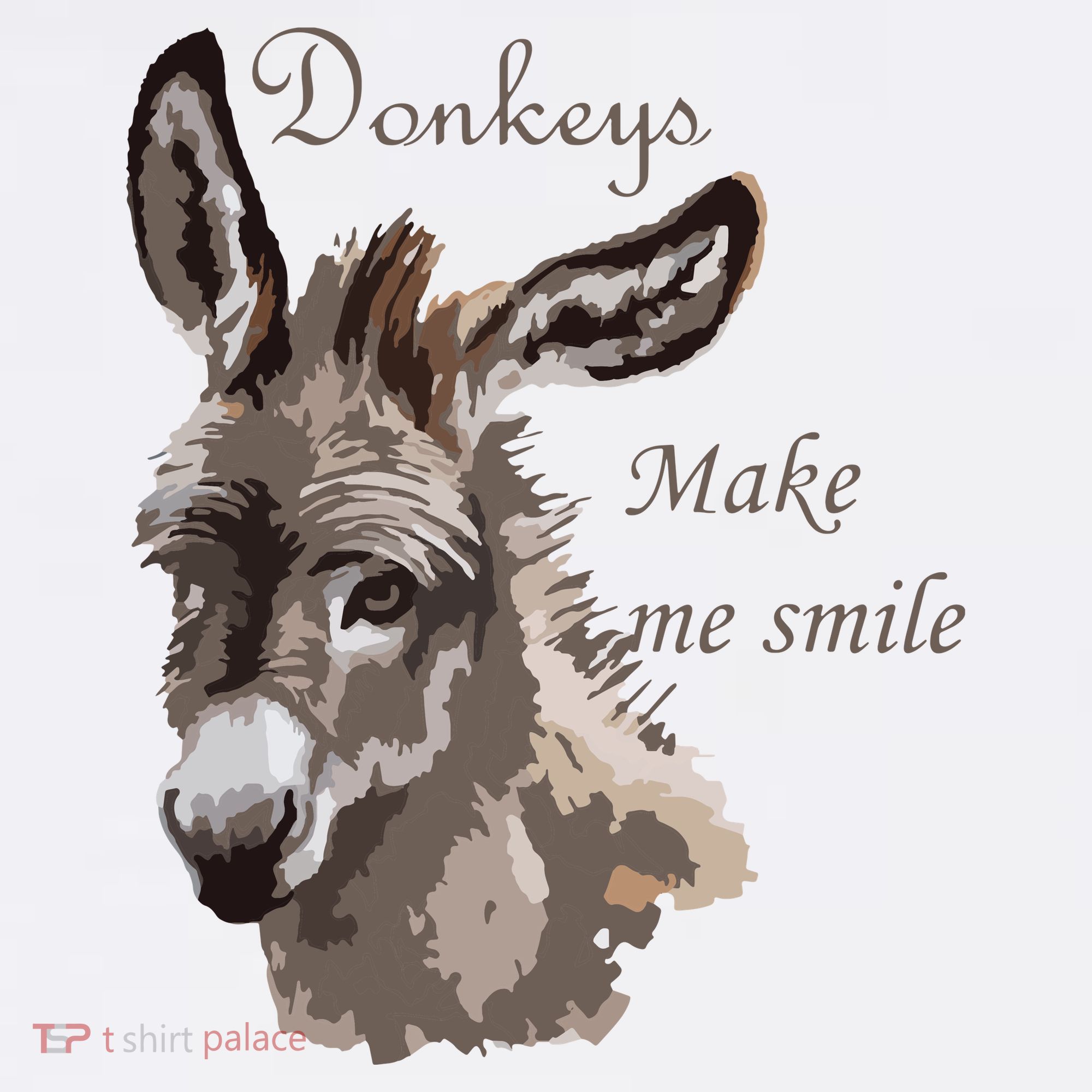 Donkeys Make Me Smile Cute Miniature DonkeyTail Lovers Baby Bodysuit
