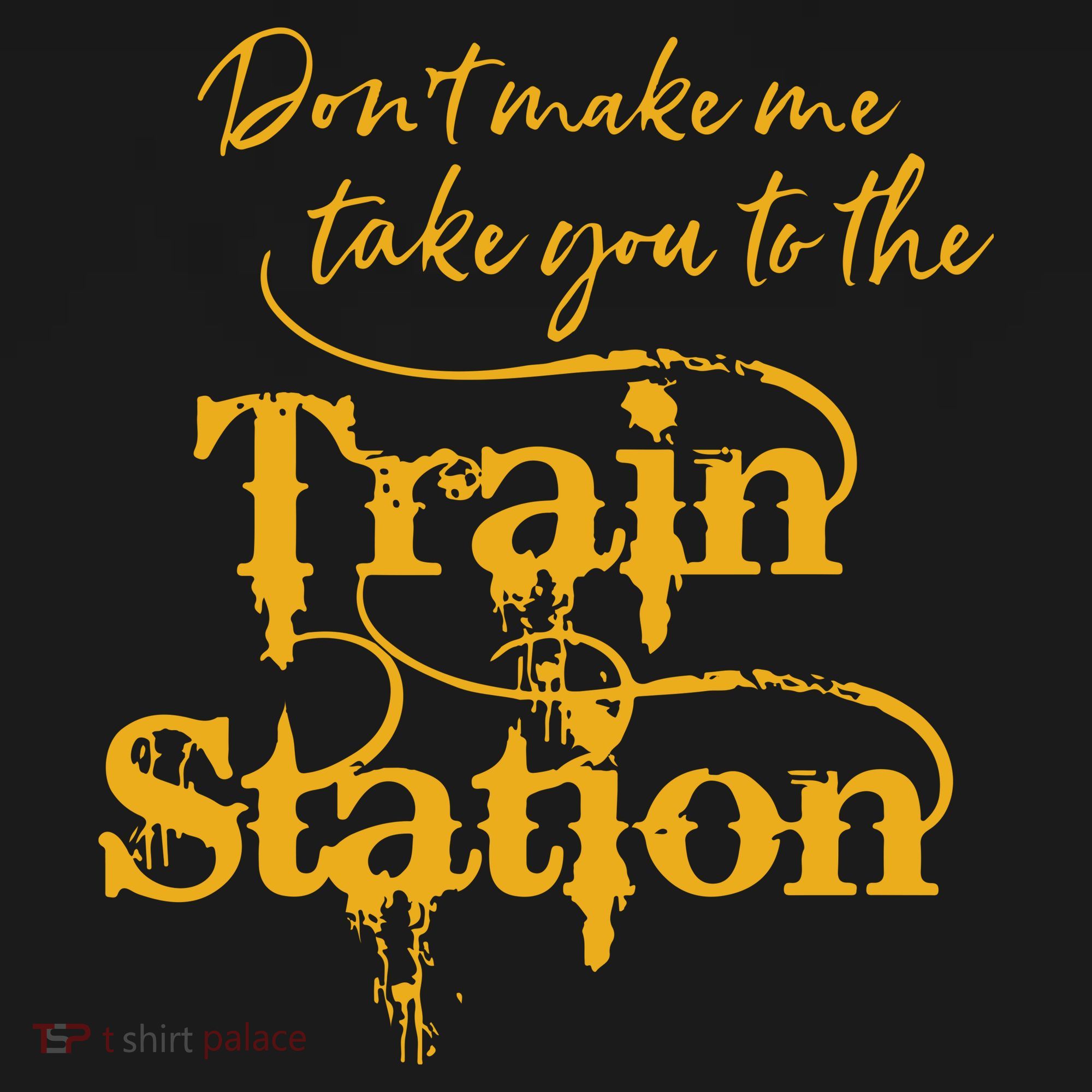 Dont Make Me Take You To The Train Station Yellowstone National Park Mousepad