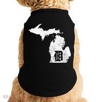 Detroit Michigan Motor City Midwest D Mitten Doggie Tank thumb 0