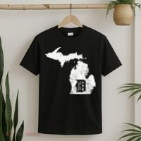 Detroit Michigan Motor City Midwest D Mitten T-Shirt thumb 2